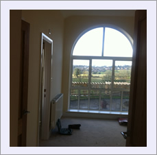 Bespoke house, Malpas - plastering to walls & ceilings