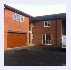 Bespoke house, Malpas - plastering to walls & ceilings