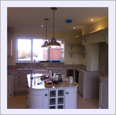 Bespoke house, Malpas - plastering to walls & ceilings