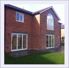 Bespoke house, Malpas - plastering to walls & ceilings