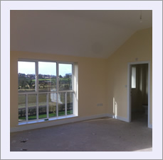 Bespoke house, Malpas - plastering to walls & ceilings