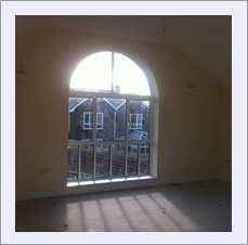 Bespoke house, Malpas - plastering to walls & ceilings